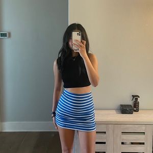 Blue Mini Skirt